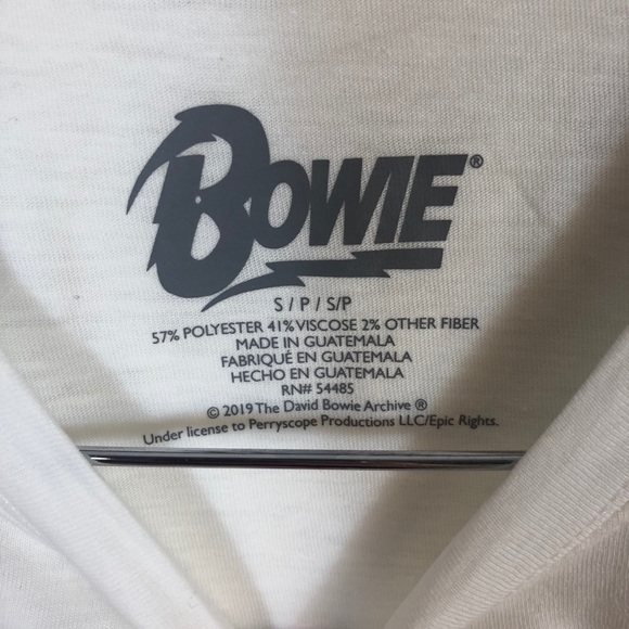 AMERICAN EAGLE David Bowie Graphic Band Tee Small - Picture 2 of 5